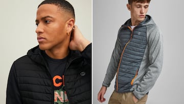 Chaqueta acolchada híbrida de Jack & Jones para hombre