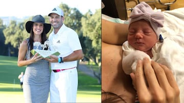 El golfista Sergio Garc&iacute;a presenta a su primera hija, Azalea Adele