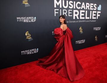 Quigley Goode posa en la alfombra roja de los Grammys 2025 en ell Crypto.com Arena situado en la ciudad de Los ?ngeles, en California.