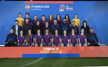 Equipo del FC Barcelona B femenino.