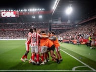 24-01-26. IMAGEN DE CELEBRACIÓN DE UN GOL EN EL MOLINÓN ESTA TEMPORADA 25-26.