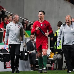 Ronaldo hauled off with injury during Portugal-Serbia
