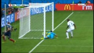 En el Francia-Honduras hubo confusión con las imágenes mostradas desde el videomarcador.