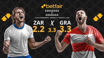 Real Zaragoza vs. Granada CF: horario, dónde ver, pronósticos y clasificación