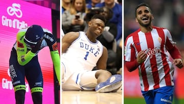 Biniam Girmay, Zion Williamson y Douglas, protagonistas de algunas de las lesiones m&aacute;s absurdas de la historia del deporte.