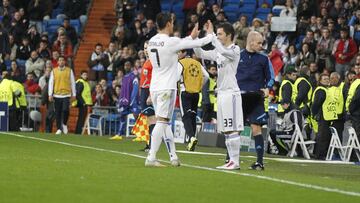 Sarabia debut&oacute; con el Real Madrid en Champions sustituyendo a Cristiano ante el Auxerre.