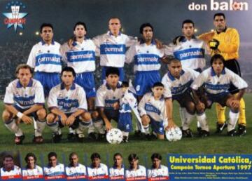 Desde el ascenso en 1975, Universidad Católica lleva 39 años ininterrumpidos en Primera División. Desde entonces, ha ganado seis de los diez títulos nacionales que ostenta. Uno de ellos lo logró en 1997m con figuras como Margas, Tapia, entre otros.