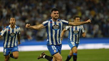 Partido Deportivo de La Coruña - Cornella gol pablo Vázquez