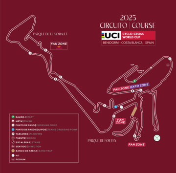 Plano del circuito del CX Benidorm.