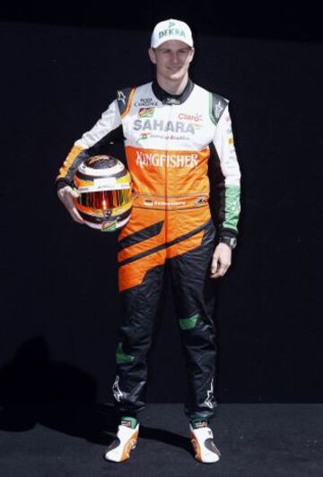 Nico Hulkenberg del equipo Force India.