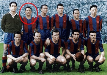 El defensa jugó entre 1943 y 1957 en el Barcelona. Su paso como entrenador fue breve entre 1969 y 1970.