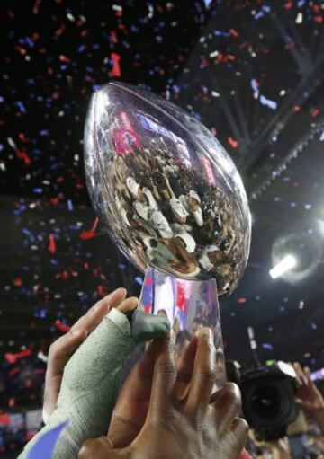 New England Patriots, campeones de la XLIX Super Bowl.