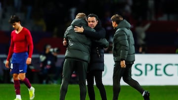 The Barça director strongly hinted the club will try to convince Xavi to continue after the Champions League win over Napoli.