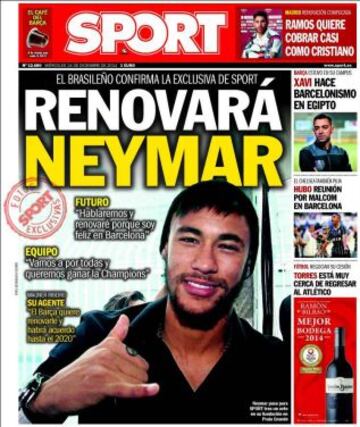 Portadas de la prensa deportiva