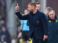 Genoa (Italy), 08/03/2026.- Genoas Italian head coach Daniele De Rossi during the Italian Serie A soccer match Genoa Cfc vs As Roma at Luigi Ferraris stadium in Genoa, Italy, 8 March 2026. (Italia, Génova) EFE/EPA/Stringer
