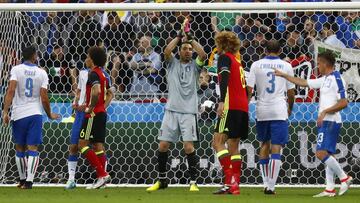 Football Soccer - Belgium v Italy - EURO 2016 - Group E - Stade de Lyon, Lyon, France - 13/6/16
 Italy&#039;s Gianluigi Buffon
 REUTERS/Kai Pfaffenbach
 Livepic