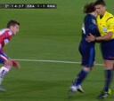 Gil Manzano bloqueó a Modric en la jugada que originó el 1-1