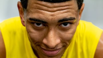 Bellingham, en un entrenamiento reciente con el Borussia Dortmund.