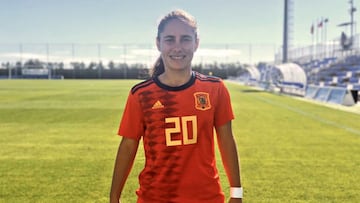 Lorena Navarro con la Selección Española.