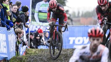 Eli Iserbyt, en la anterior prueba de Copa del Mundo en Dendermonde.