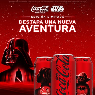 Ya están en Chile las latas y botellas de Coca-Cola Zero Azúcar con los personajes más emblemáticos de Star Wars