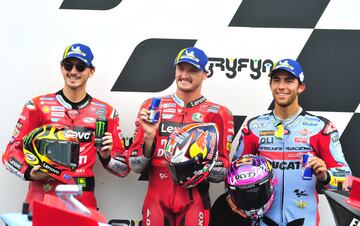 Jack Miller, Francesco Bagnaia y Enea Bastianini.