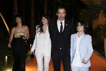 Jorge Mendes y su familia.