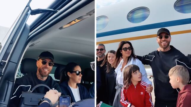 Las primeras imágenes de Sergio Ramos con su esposa y sus cuatro hijos en México