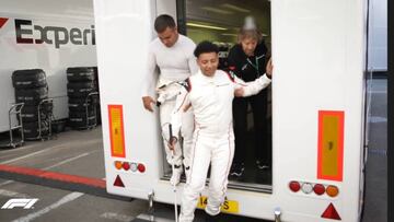 Un aficionado ciego en la F1.