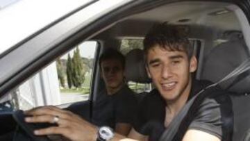 <b>ADIÓS. </b>Salvio, marchándose en coche del Cerro del Espino.