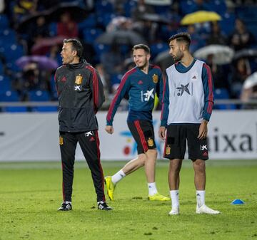 Luis Enrique, Brais y Saúl Ñíguez.