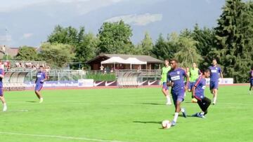 Simeone, pendiente de Lemar en la primera sesión en Brunico