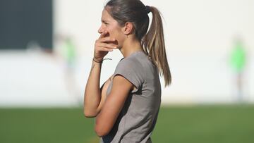 Andrea Esteban durante un partido.