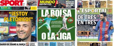 Prensa de Barcelona: Sporting, Sporting y sólo Sporting