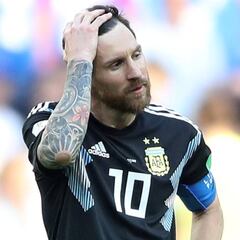 Los rostros de Argentina tras el empate con Islandia