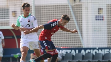 Aimar durante un partido de pretemporada.