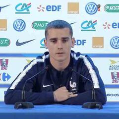 Griezmann habló en rueda de prensa; no desveló su futuro