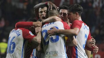 El Sporting vuelve a ganar cinco partidos después y rompe una sequía goleadora de 480 minutos