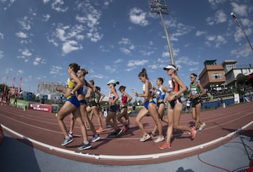 Campeonato de España de Atletismo que se está disputando en el estadio Juan de la Cierva en Getafe.
