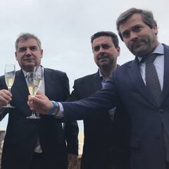 Pina, Cordero y Vizcaíno se unieron para brindar por el 2018