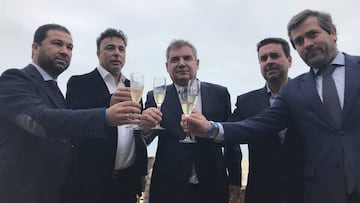 Pina, Cordero y Vizcaíno se unieron para brindar por el 2018