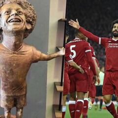 Mo Salah entra en el club de Cristiano: ya tiene una estatua 'especial'