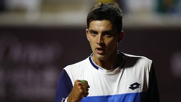 Tenis, Chile Dove MenCare Open
 ATP 250 de Santiago.
 El tenista Tomas Barrios de Chile celebra el punto durante el ATP 250 Chile Dove MenCare Open Santiago, Chile.
 24/02/2020
 Felipe Zanca/Photosport 