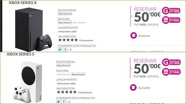 Xbox Series X y Xbox Series S | Dónde reservar: GAME, Amazon, Media Markt...