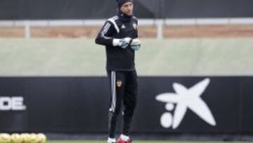 Diego Alves, en un entrenamiento.