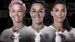 Rapinoe, Bronze y Morgan, finalistas al The Best 2019.