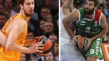Ante Tomic y Ioannis Bourousis.