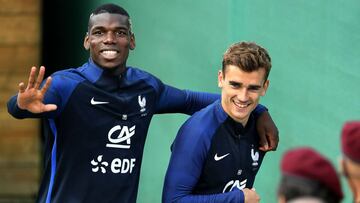 Paul Pogba y Antoine Griezmann