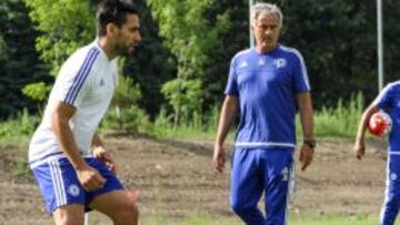 Falcao, realizando los trabajos de pretemporada en el Chelsea bajo la supervisión de José Mourinho.