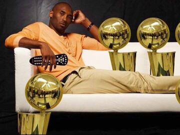 Los t&iacute;tulos de Kobe Bryant a lo largo de su carrera